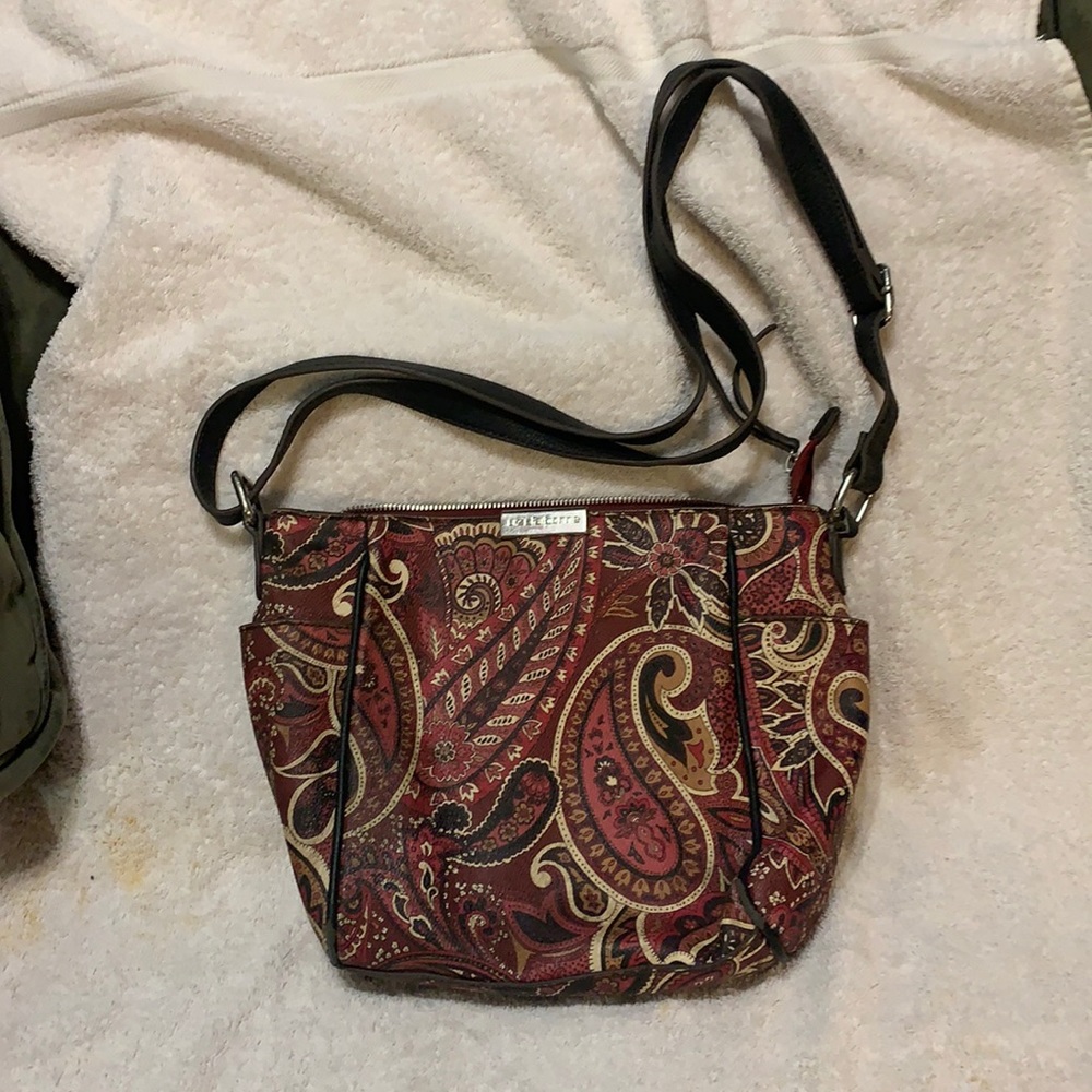 Liz Claiborne Paisley Leather Purse